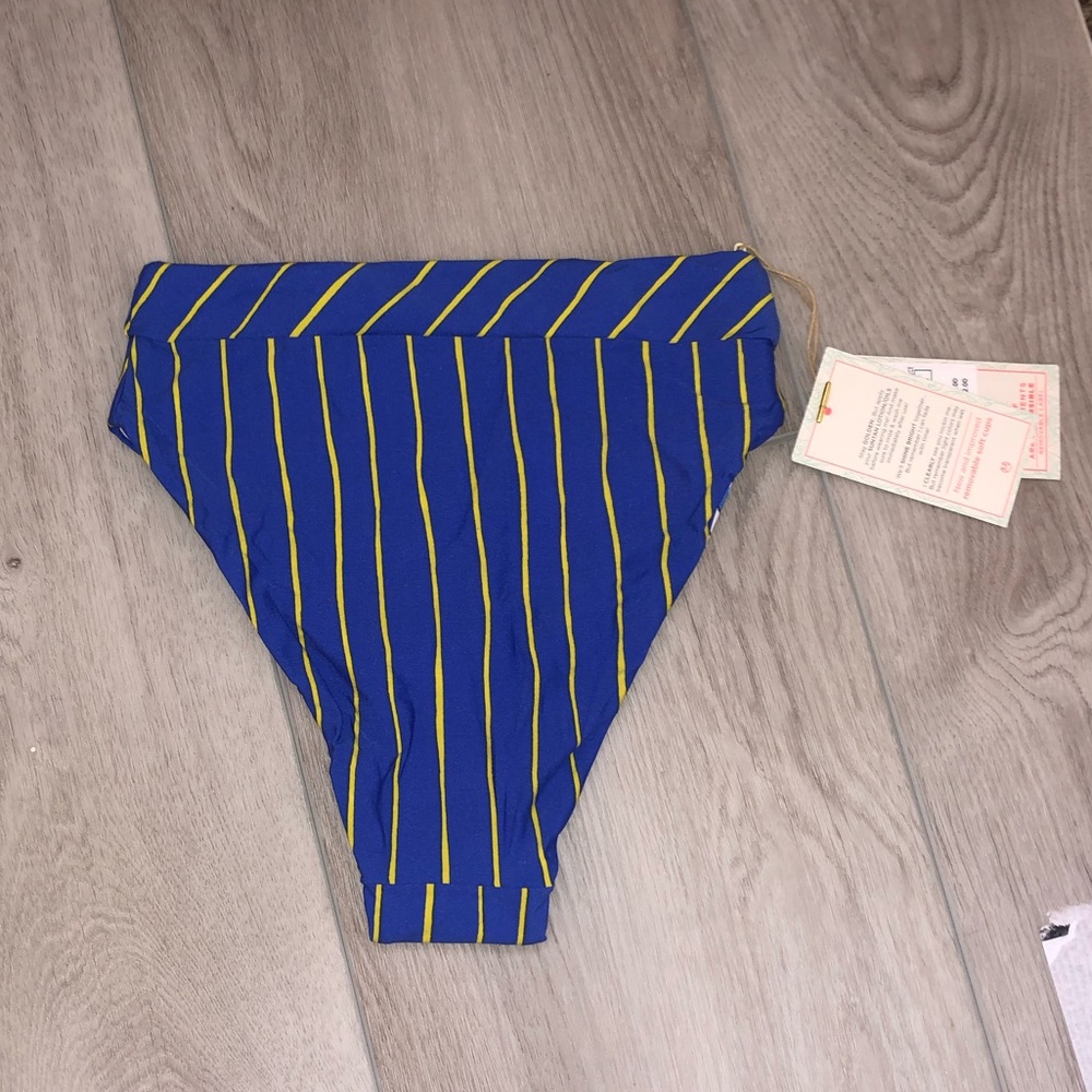 Maaji Cheeky Reversible Stripe High Waisted Bottom